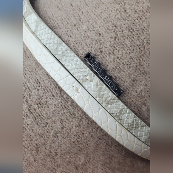 Vince Camuto Womens Fedora Hat Beige Wool Blend One size Snakeskin Band - Picture 5 of 12